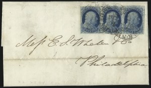 Sale 998, Lot 275, Plate One Late On Cover