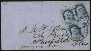 Sale 998, Lot 283, Plate One Late On Cover