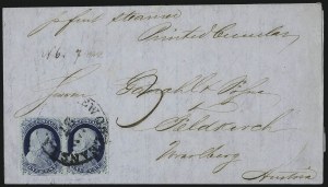 Sale 998, Lot 300, Plate One Late On Cover