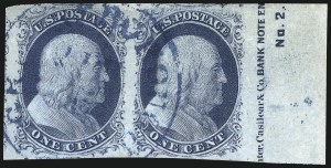 Sale 998, Lot 312, Plate Two Imprints