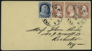 Sale 998, Lot 387, Plate Two On Cover