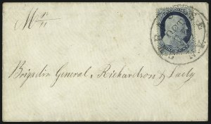 Sale 998, Lot 488, Perforated Stamps From Plate One Late On Cover