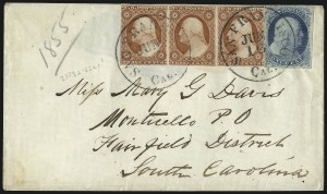 Sale 998, Lot 59, Plate One Early - Type II On Cover