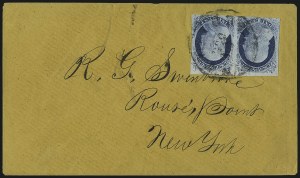 Sale 998, Lot 71, Plate One Late - Position 4R1L Type II and Block with 7R1L