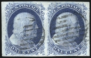 Sale 998, Lot 9, Plate One Early Double Transfers