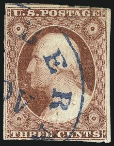 Sale 1007, Lot 2111, 1c-10c 1851-56 Issue (Scott 7-16)