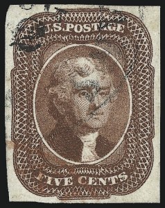 Sale 1007, Lot 2113, 1c-10c 1851-56 Issue (Scott 7-16)