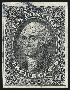 Sale 1007, Lot 2129, 12c 1851-56 Issue (Scott 17)