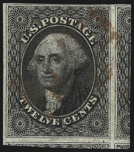 Sale 1007, Lot 2130, 12c 1851-56 Issue (Scott 17)