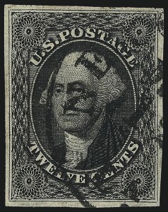Sale 1007, Lot 2134, 12c 1851-56 Issue (Scott 17)