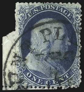 Sale 1007, Lot 2138, 1c 1857-60 Issue (Scott 19b-24)