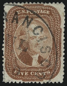 Sale 1007, Lot 2155, 3c-12c 1857-60 Issue (Scott 25-36)