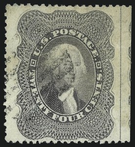 Sale 1007, Lot 2170, 24c-90c 1857-60 Issue (Scott 37-39)