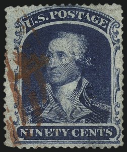 Sale 1007, Lot 2186, 24c-90c 1857-60 Issue (Scott 37-39)
