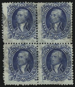 Sale 1007, Lot 2252, 1867-68 Grilled Issue (Scott 97-101)