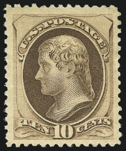 Sale 1007, Lot 2360, 1875-79 Continental and American Bank Note Co. Issues (Scott 182-191)