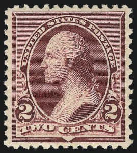 Sale 1007, Lot 2387, 1890-93 Issue (Scott 219D-229), 2c Lake (219D) Sale 1007, Lot 2387, 1890-93 Issue (Scott 219D-229)