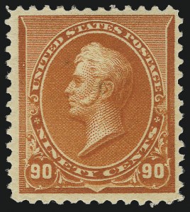 Sale 1007, Lot 2400, 1890-93 Issue (Scott 219D-229), 90c Orange (229) Sale 1007, Lot 2400, 1890-93 Issue (Scott 219D-229)