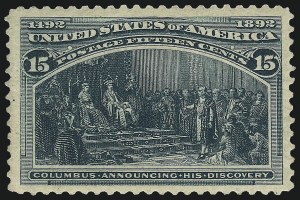 Sale 1007, Lot 2419, 1893 Columbian Issue (1c thru 30c, Scott 230-239)
