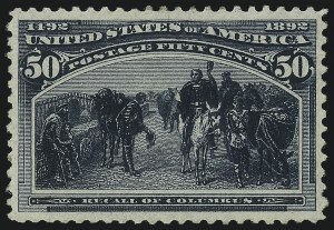Sale 1007, Lot 2427, 1893 Columbian Issue (50c thru $1.00, Scott 240-241)