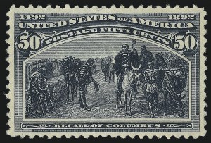 Sale 1007, Lot 2429, 1893 Columbian Issue (50c thru $1.00, Scott 240-241)