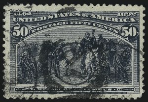 Sale 1007, Lot 2430, 1893 Columbian Issue (50c thru $1.00, Scott 240-241)