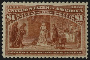 Sale 1007, Lot 2432, 1893 Columbian Issue (50c thru $1.00, Scott 240-241)