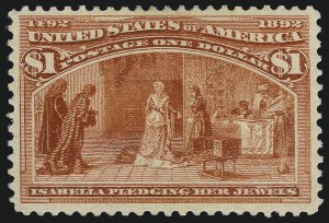 Sale 1007, Lot 2433, 1893 Columbian Issue (50c thru $1.00, Scott 240-241)