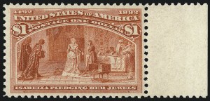 Sale 1007, Lot 2434, 1893 Columbian Issue (50c thru $1.00, Scott 240-241)