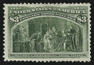 Sale 1007, Lot 2445, 1893 Columbian Issue ($2.00 thru $5.00, Scott 242-245)