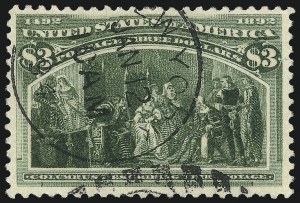Sale 1007, Lot 2447, 1893 Columbian Issue ($2.00 thru $5.00, Scott 242-245)