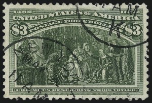 Sale 1007, Lot 2448, 1893 Columbian Issue ($2.00 thru $5.00, Scott 242-245)