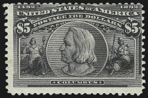 Sale 1007, Lot 2462, 1893 Columbian Issue ($2.00 thru $5.00, Scott 242-245)