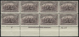 Sale 1007, Lot 2469, 1893 Columbian Issue Multiples (1c thru 15c, Scott 230-238)