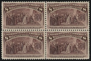 Sale 1007, Lot 2477, 1893 Columbian Issue Multiples (1c thru 15c, Scott 230-238)