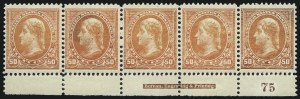 Sale 1007, Lot 2499, 1894 Unwatermarked Bureau Issue (Scott 246-262)