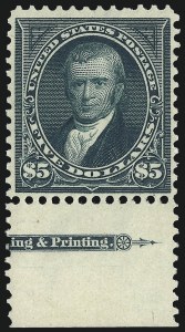 Sale 1007, Lot 2522, 1895 Watermarked Bureau Issue (Scott 268-284)