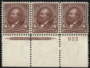Sale 1007, Lot 2525, 1895 Watermarked Bureau Issue (Scott 268-284)