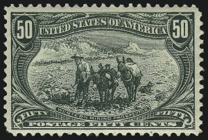 Sale 1007, Lot 2551, 1898 Trans-Mississippi Issue (50c thru $2.00, Scott 291-293)