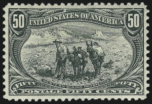 Sale 1007, Lot 2553, 1898 Trans-Mississippi Issue (50c thru $2.00, Scott 291-293)