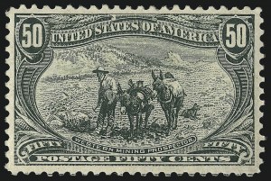 Sale 1007, Lot 2554, 1898 Trans-Mississippi Issue (50c thru $2.00, Scott 291-293)