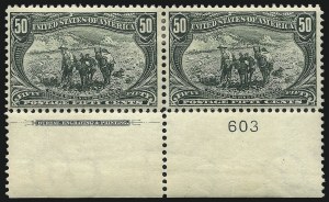 Sale 1007, Lot 2555, 1898 Trans-Mississippi Issue (50c thru $2.00, Scott 291-293)
