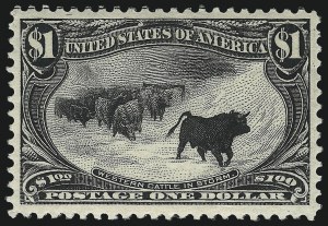Sale 1007, Lot 2558, 1898 Trans-Mississippi Issue (50c thru $2.00, Scott 291-293)