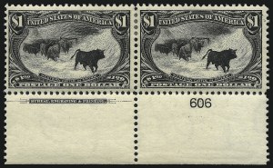 Sale 1007, Lot 2563, 1898 Trans-Mississippi Issue (50c thru $2.00, Scott 291-293)