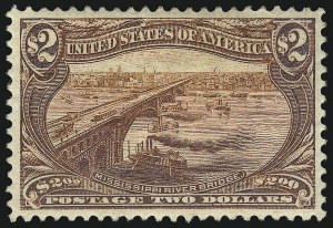 Sale 1007, Lot 2565, 1898 Trans-Mississippi Issue (50c thru $2.00, Scott 291-293)