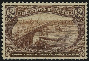 Sale 1007, Lot 2567, 1898 Trans-Mississippi Issue (50c thru $2.00, Scott 291-293)