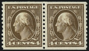 Sale 1007, Lot 2733, 1913-15 Washington-Franklin Issues (Scott 424-460)