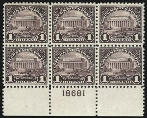 Sale 1007, Lot 2846, 1922-29 Issues (Scott 551-573a)