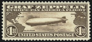 Sale Number 1007, Lot Number 2927, Air Post Graf Zeppelin Issue (Scott C13-C15, C18)