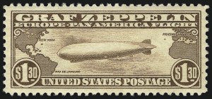 Sale Number 1007, Lot Number 2928, Air Post Graf Zeppelin Issue (Scott C13-C15, C18)